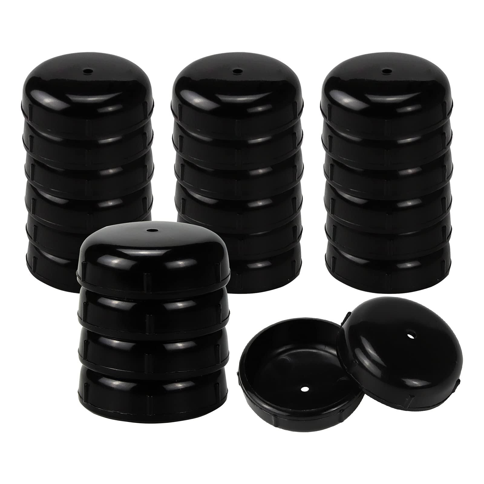APPLIANCEMATES 24 Pack Wrought Iron Patio Furniture Glides 1-1/2 inch Outdoor Chair Leg Feet Protector Deluxe Version Round Leg Caps Replacement