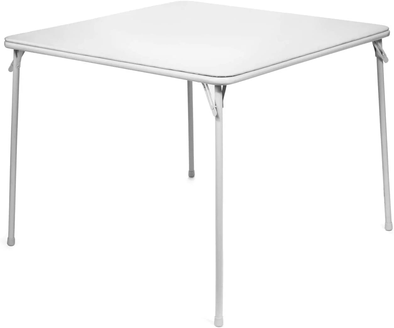 5pc. XL Series Folding Card Table and Triple Braced Vinyl Padded Chair Set, Commercial Quality, Grey